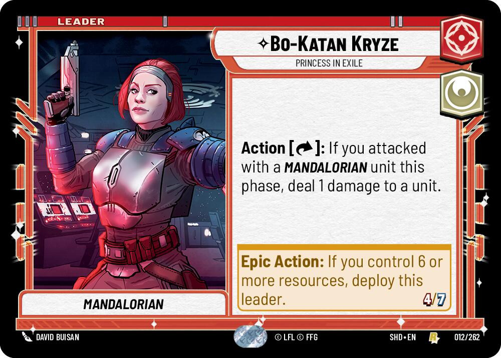 Bo-Katan Kryze - Princess in Exile (012/262) (012/262) [Shadows of the Galaxy] | Fandemonia Ltd