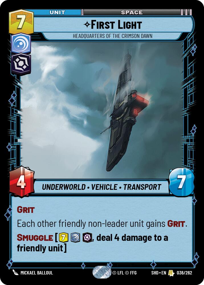 First Light - Headquarters of the Crimson Dawn (036/262) (036/262) [Shadows of the Galaxy] | Fandemonia Ltd