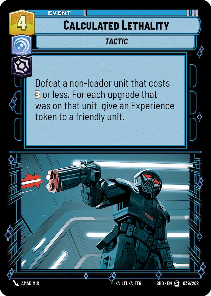 Calculated Lethality (039/262) (039/262) [Shadows of the Galaxy] | Fandemonia Ltd