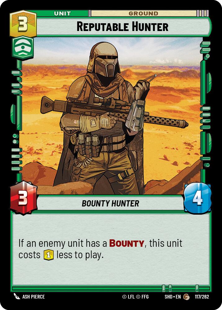 Reputable Hunter (117/262) (117/262) [Shadows of the Galaxy] | Fandemonia Ltd