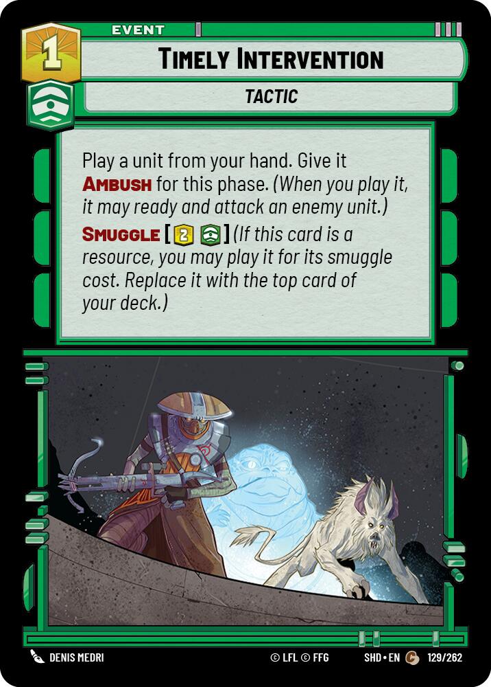 Timely Intervention (129/262) (129/262) [Shadows of the Galaxy] | Fandemonia Ltd