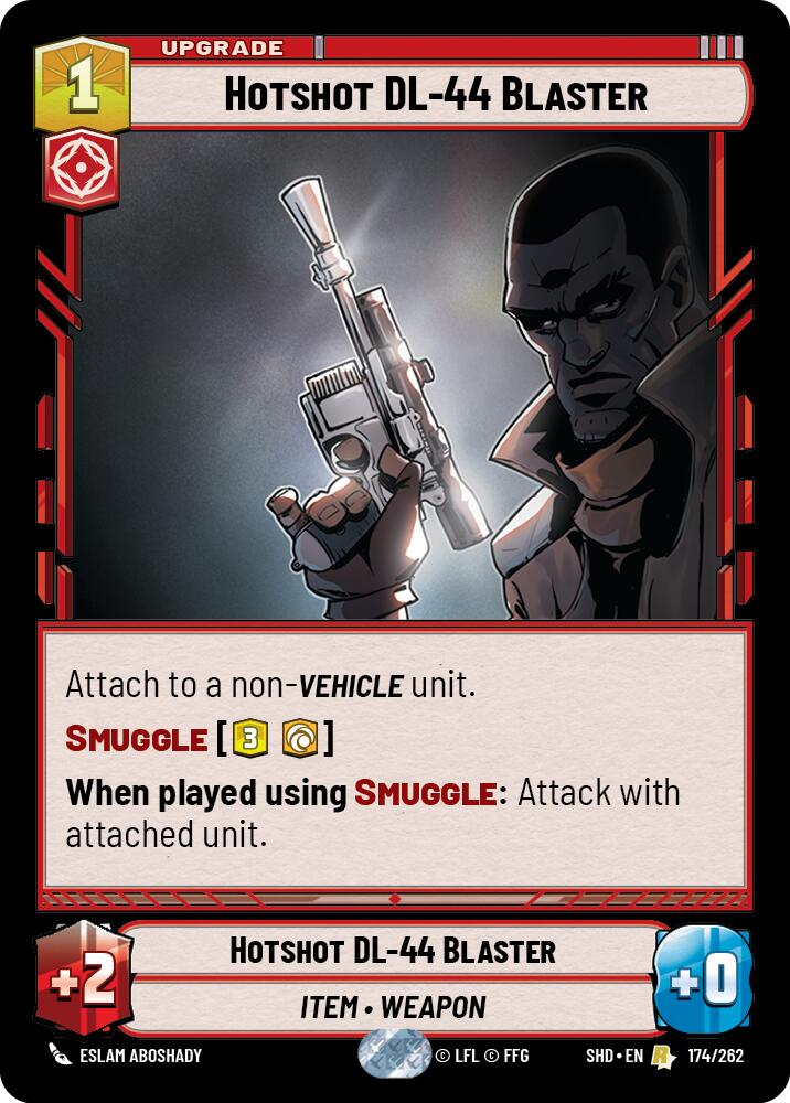 Hotshot DL-44 Blaster (174/262) (174/262) [Shadows of the Galaxy] | Fandemonia Ltd