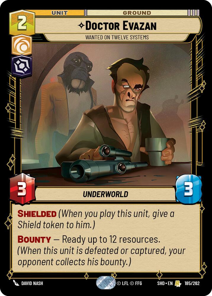 Doctor Evazan - Wanted on Twelve Systems (185/262) (185/262) [Shadows of the Galaxy] | Fandemonia Ltd