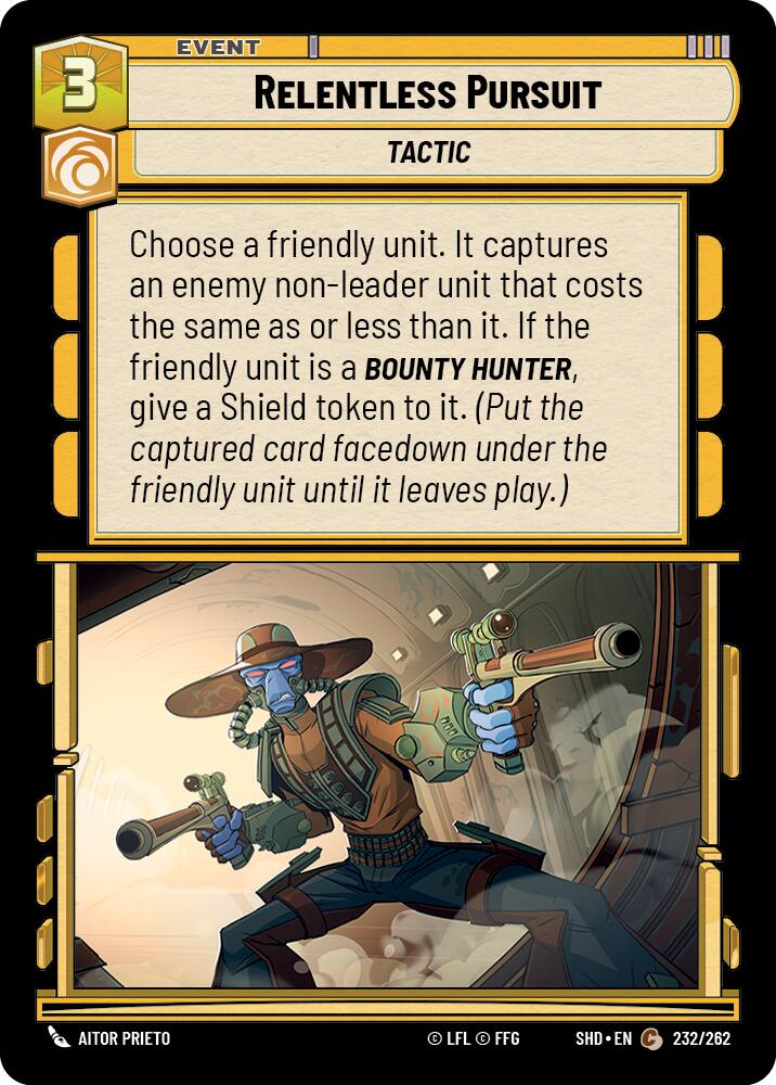 Relentless Pursuit (232/262) (232/262) [Shadows of the Galaxy] | Fandemonia Ltd