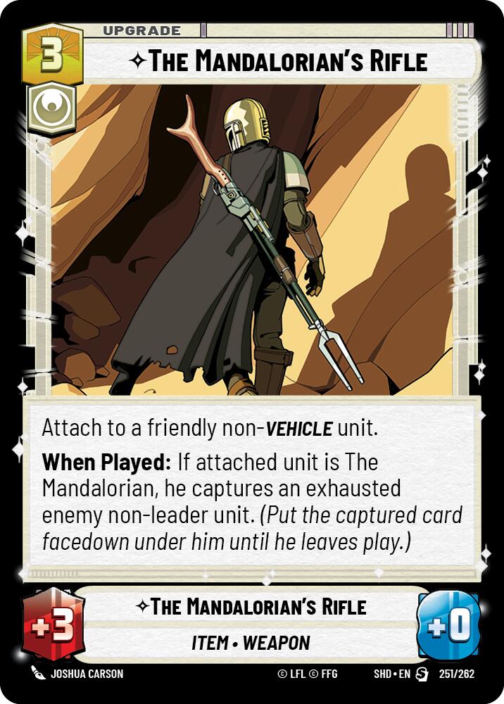 The Mandalorian's Rifle (251/262) (251/262) [Shadows of the Galaxy] | Fandemonia Ltd