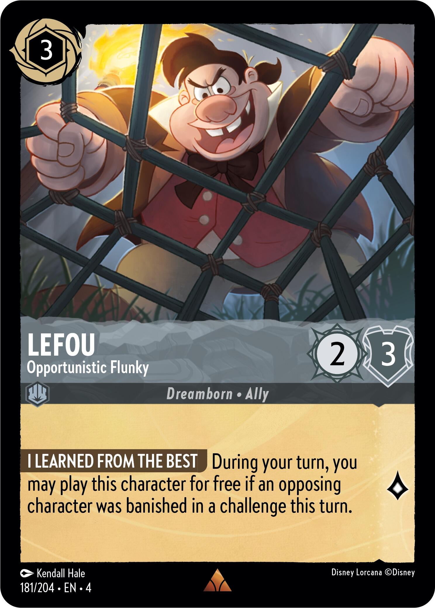 LeFou - Opportunistic Flunky (181/204) [Ursula's Return] | Fandemonia Ltd