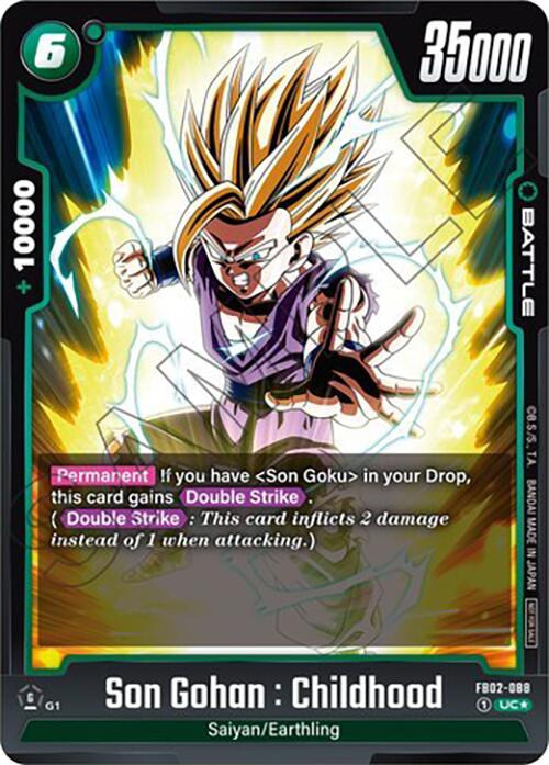 Son Gohan : Childhood (FB02-088) (Tournament Pack 02) [Fusion World Tournament Cards] | Fandemonia Ltd