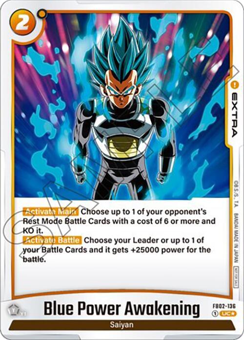 Blue Power Awakening (FB02-136) (Tournament Pack 02) [Fusion World Tournament Cards] | Fandemonia Ltd