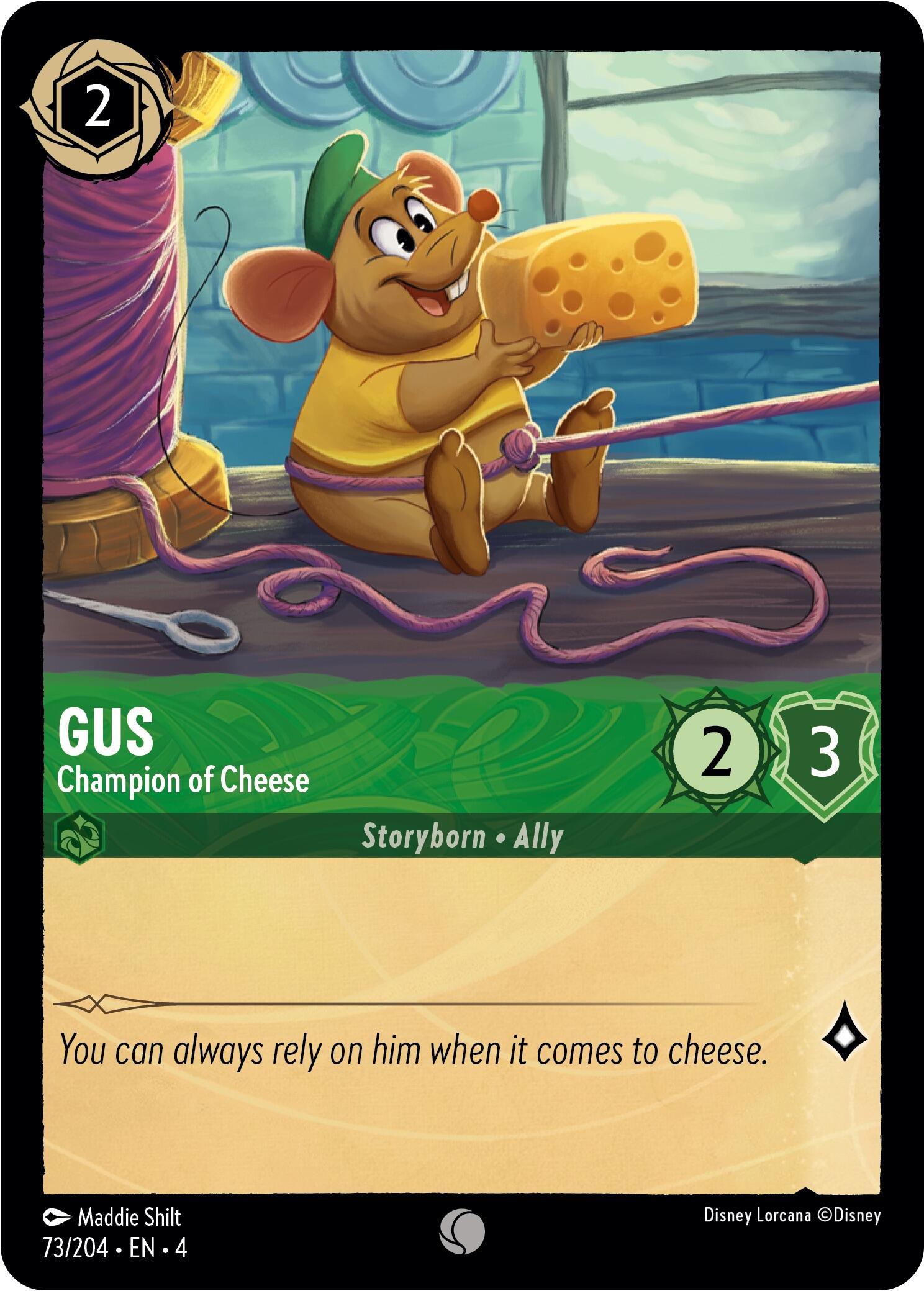 Gus - Champion of Cheese (73/204) [Ursula's Return] | Fandemonia Ltd