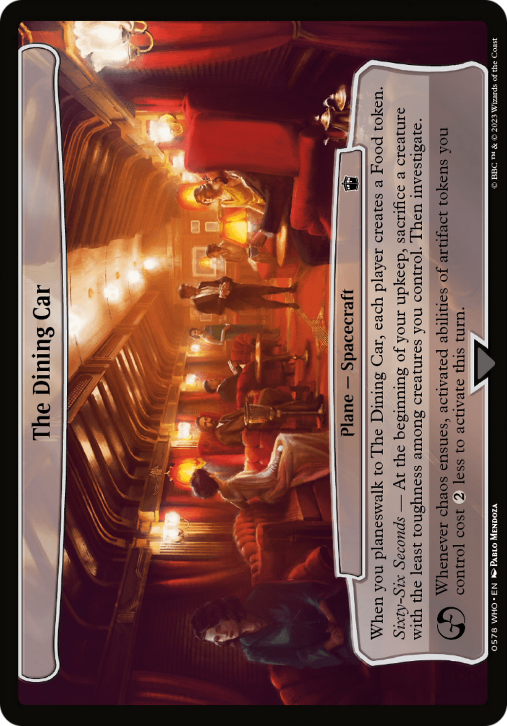 The Dining Car [Doctor Who] | Fandemonia Ltd
