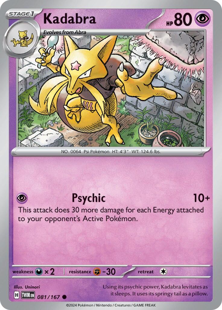 Kadabra (081/167) [Scarlet & Violet: Twilight Masquerade] | Fandemonia Ltd
