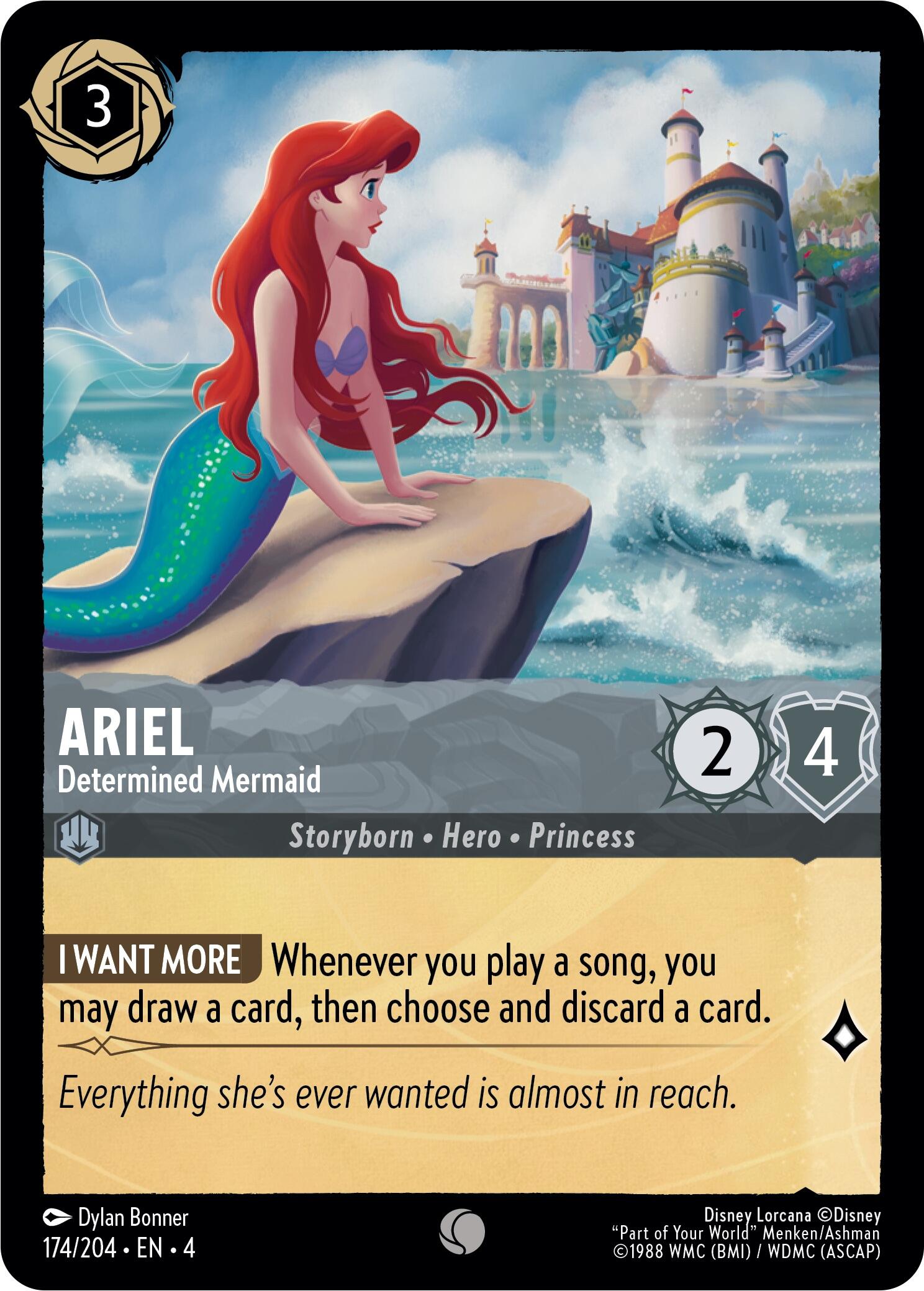 Ariel - Determined Mermaid (174/204) [Ursula's Return] | Fandemonia Ltd