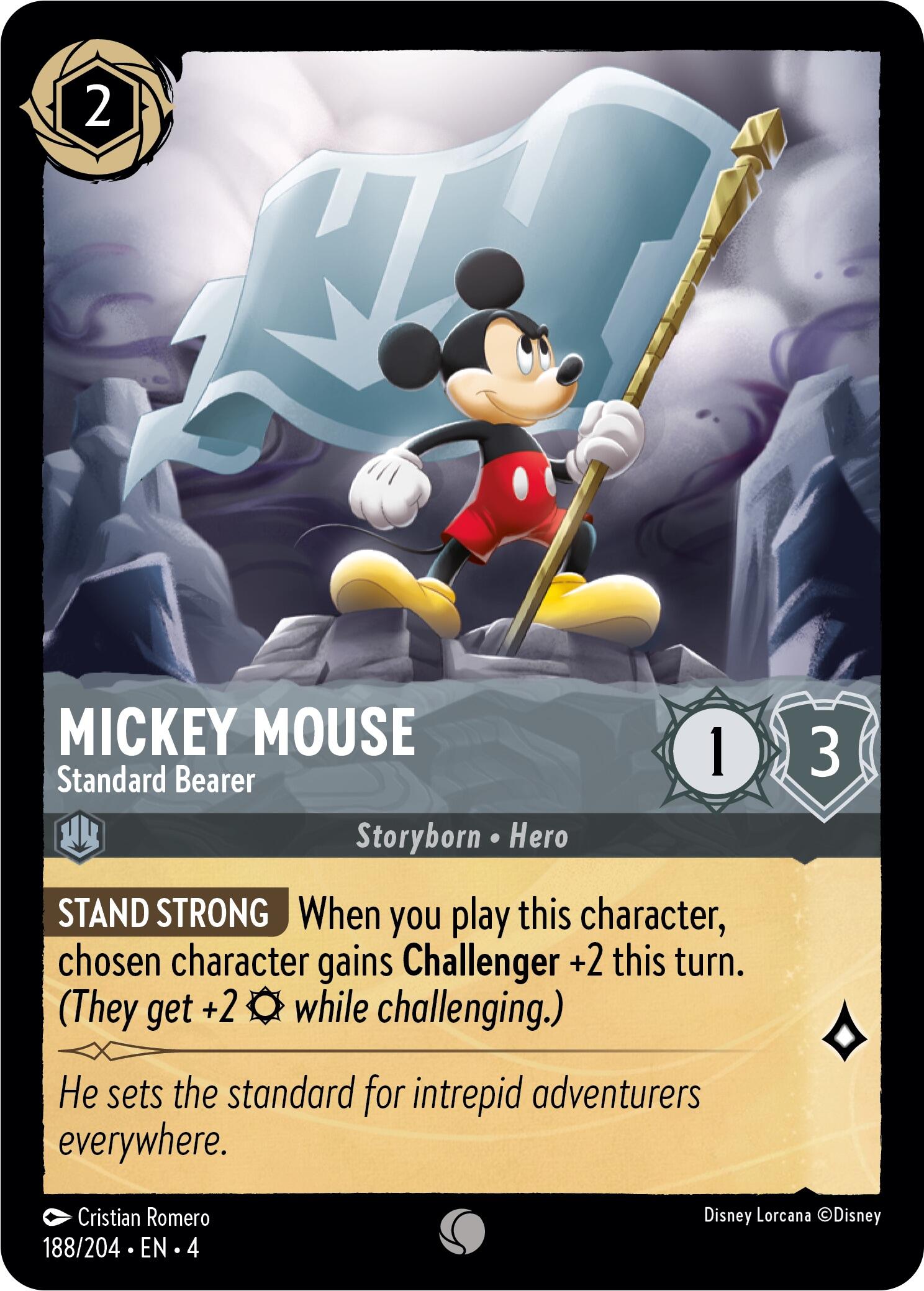 Mickey Mouse - Standard Bearer (188/204) [Ursula's Return] | Fandemonia Ltd