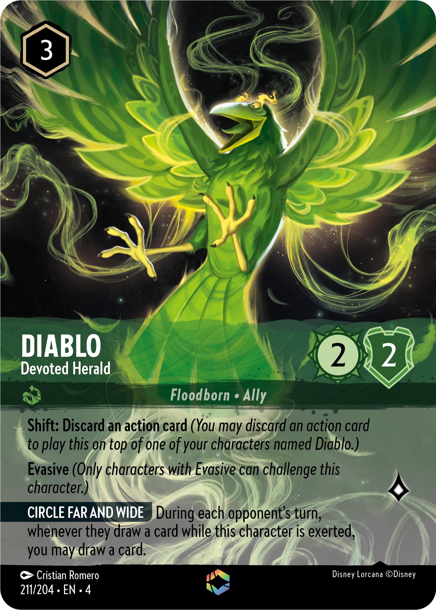 Diablo - Devoted Herald (Enchanted) (211/204) [Ursula's Return] | Fandemonia Ltd