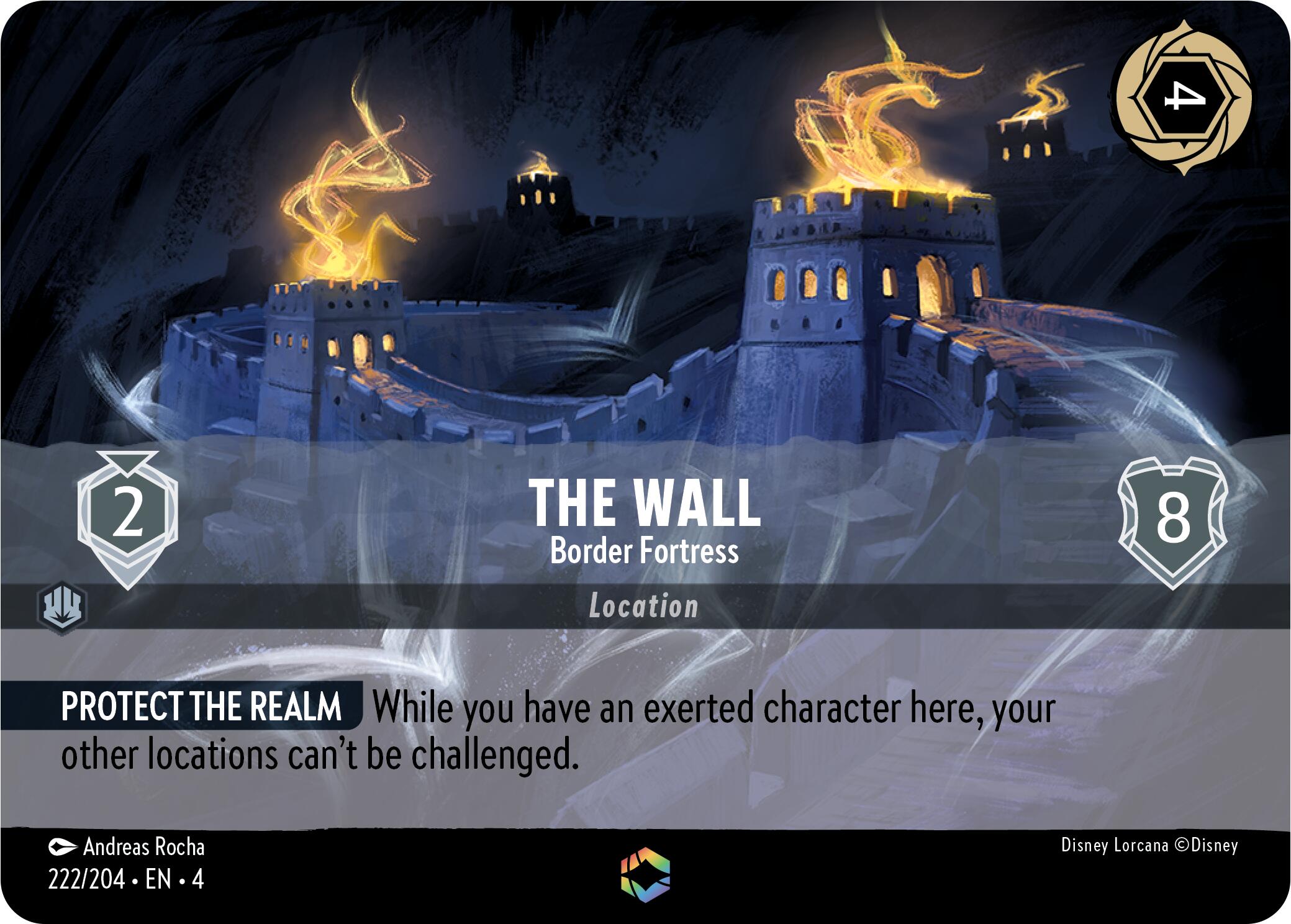 The Wall - Border Fortress (Enchanted) (222/204) [Ursula's Return] | Fandemonia Ltd