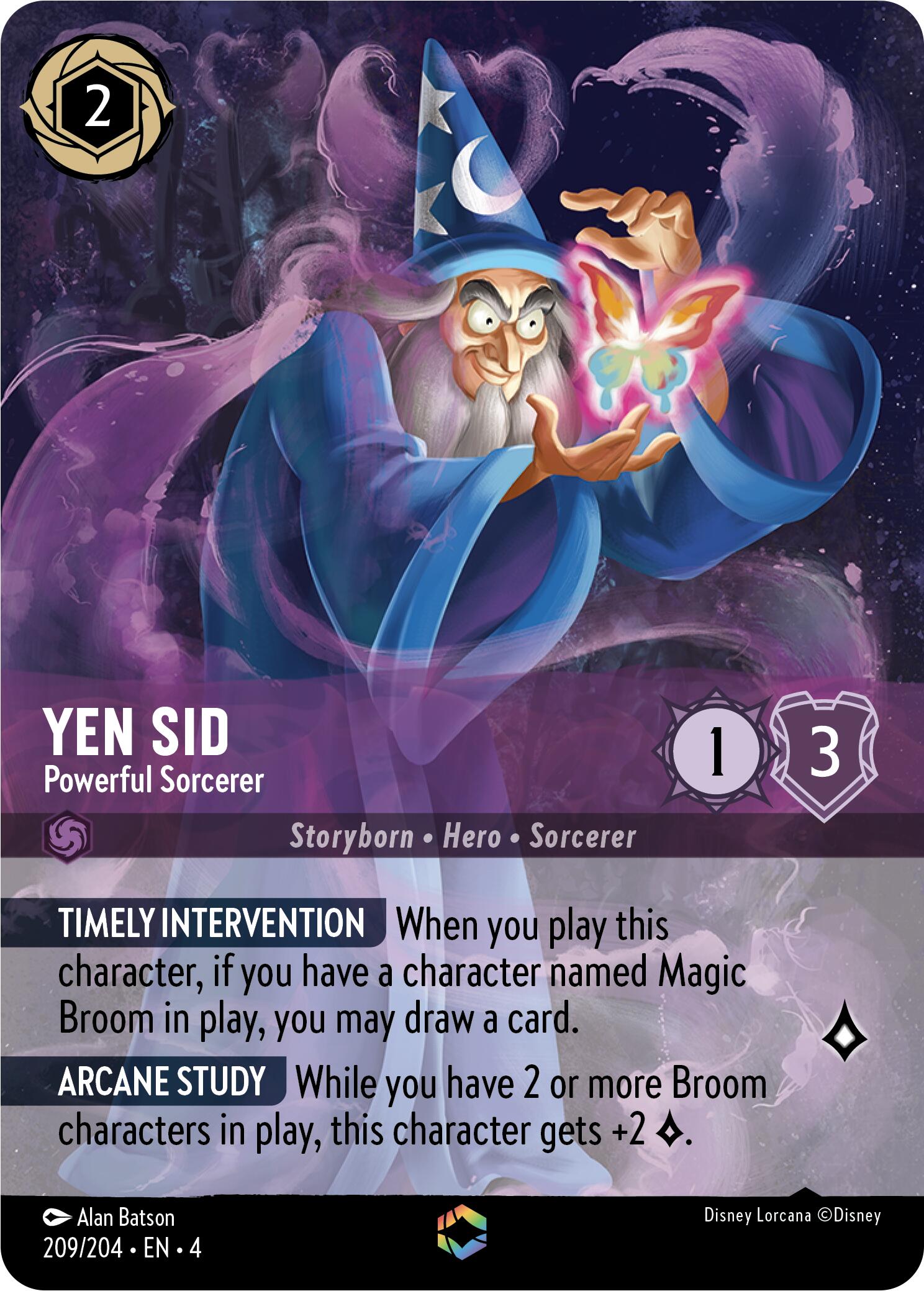 Yen Sid - Powerful Sorcerer (Enchanted) (209/204) [Ursula's Return] | Fandemonia Ltd