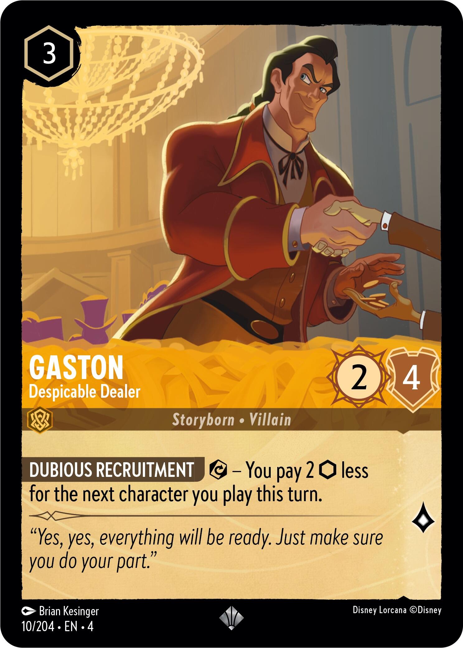 Gaston - Despicable Dealer (10/204) [Ursula's Return] | Fandemonia Ltd