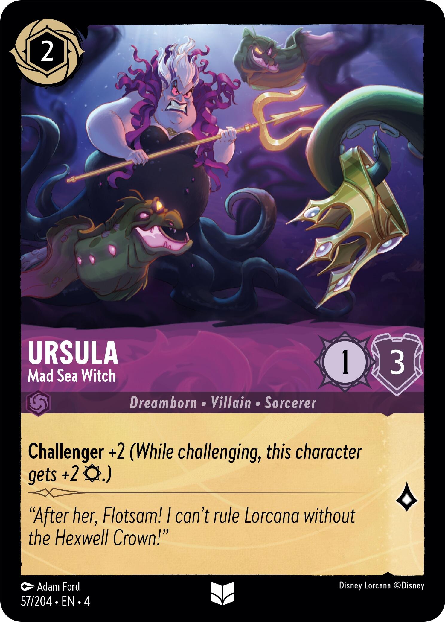 Ursula - Mad Sea Witch (57/204) [Ursula's Return] | Fandemonia Ltd