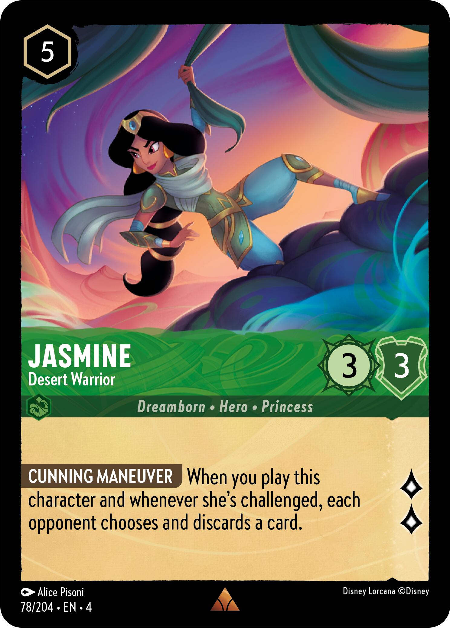 Jasmine - Desert Warrior (78/204) [Ursula's Return] | Fandemonia Ltd