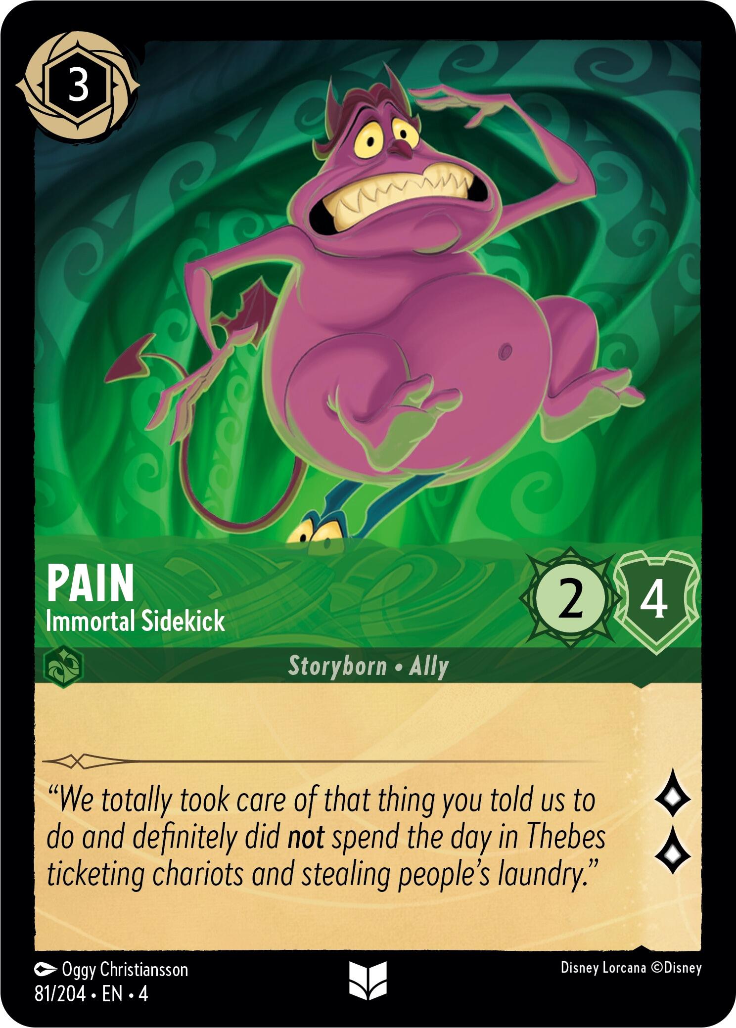 Pain - Immortal Sidekick (81/204) [Ursula's Return] | Fandemonia Ltd