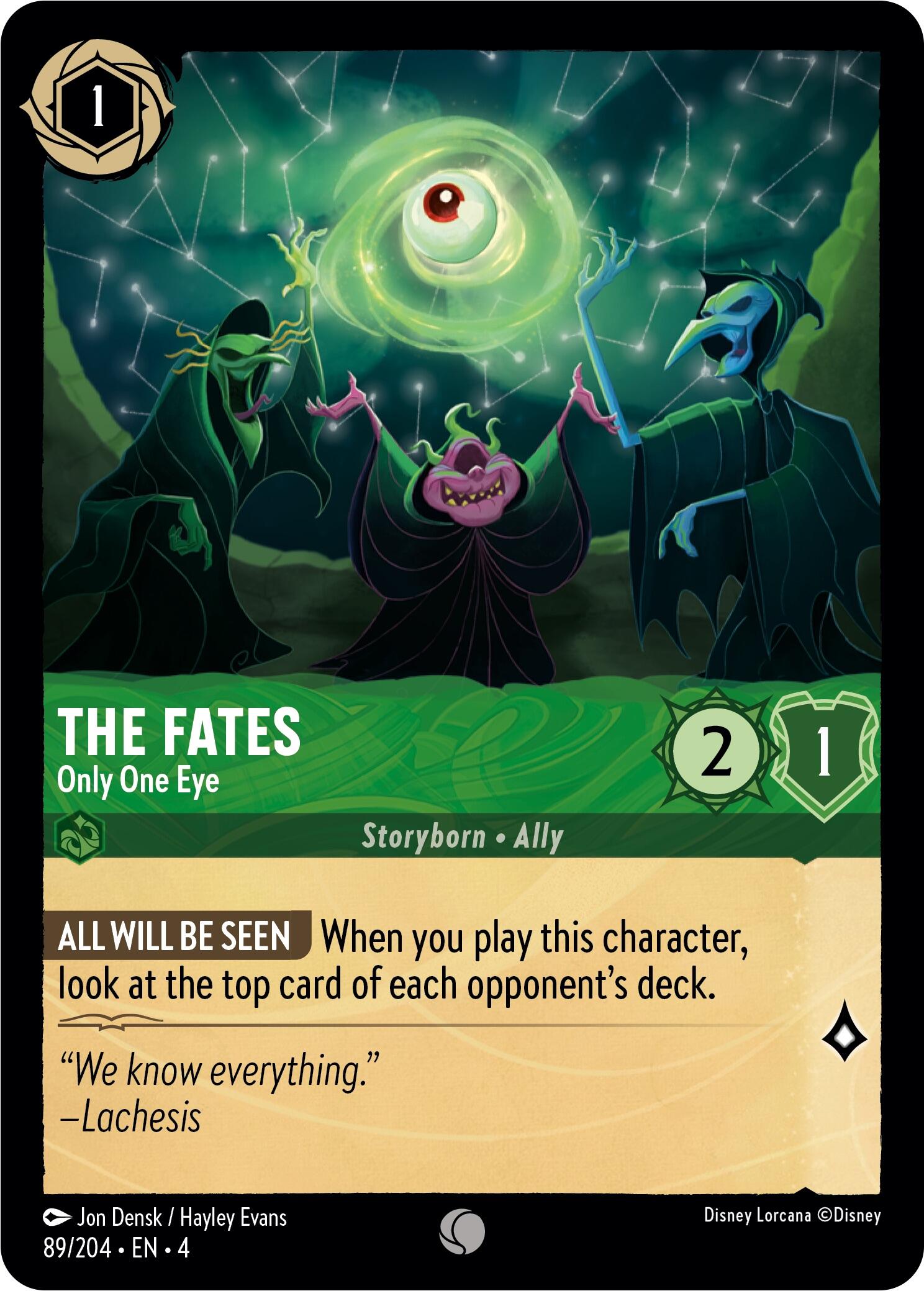The Fates - Only One Eye (89/204) [Ursula's Return] | Fandemonia Ltd