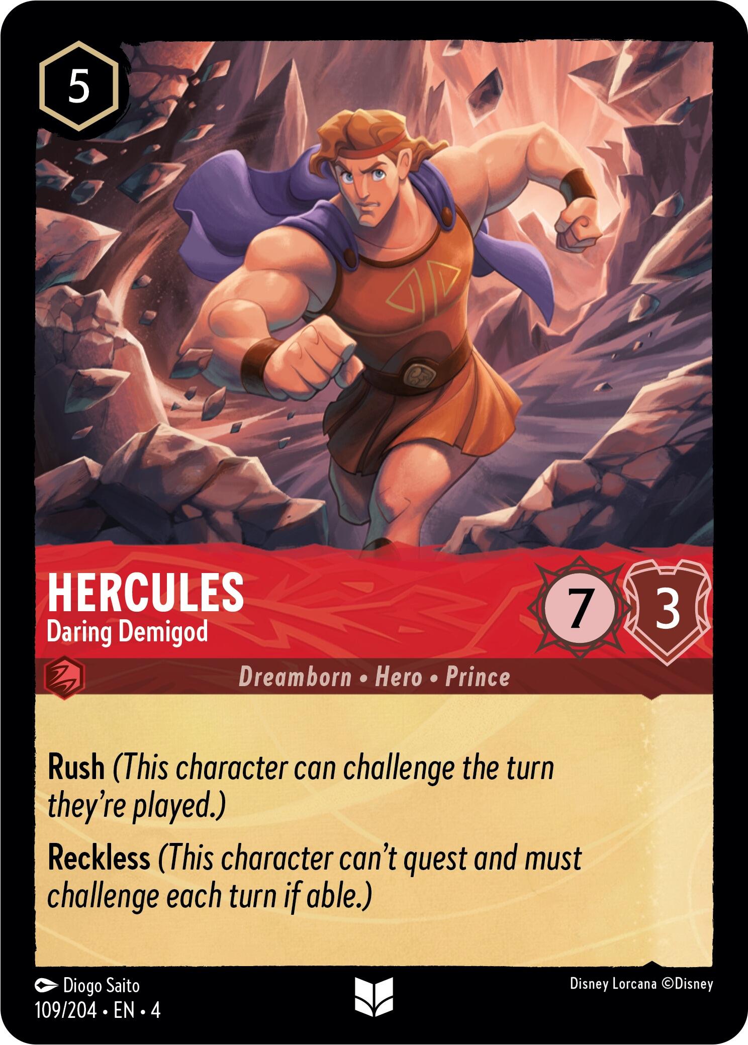 Hercules - Daring Demigod (109/204) [Ursula's Return] | Fandemonia Ltd