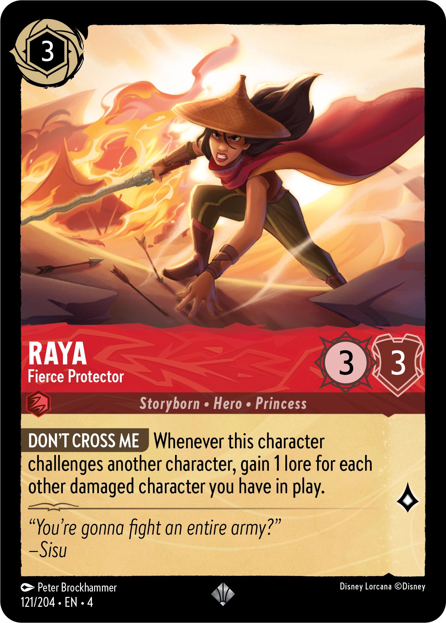 Raya - Fierce Protector (121/204) [Ursula's Return] | Fandemonia Ltd