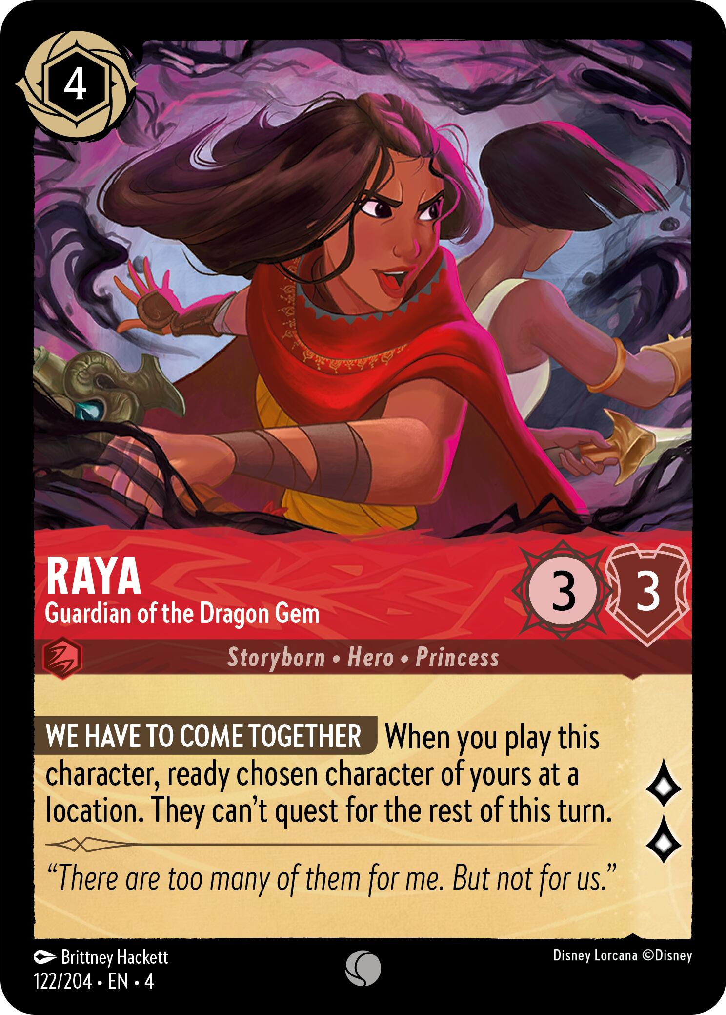 Raya - Guardian of the Dragon Gem (122/204) [Ursula's Return] | Fandemonia Ltd