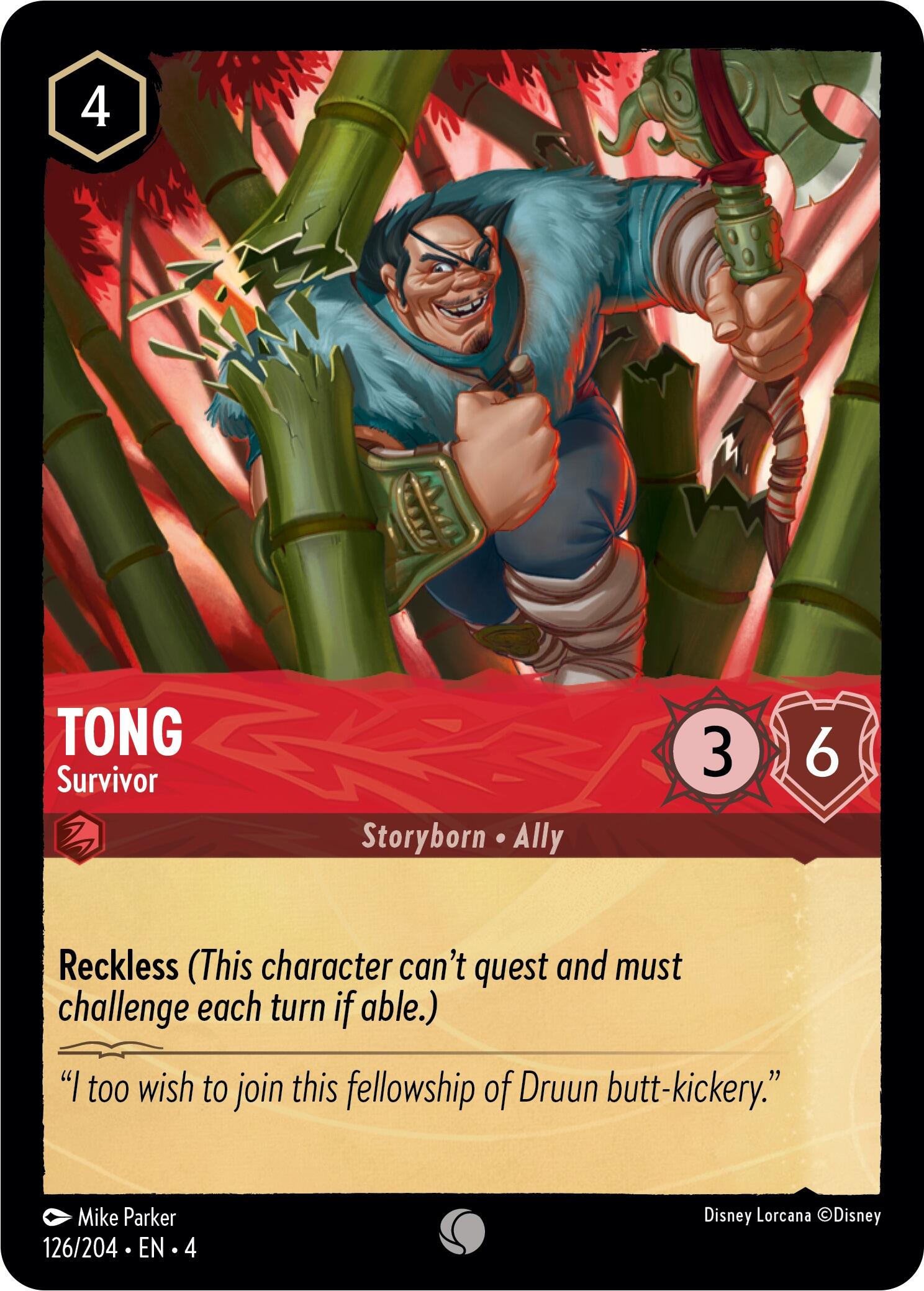 Tong - Survivor (126/204) [Ursula's Return] | Fandemonia Ltd