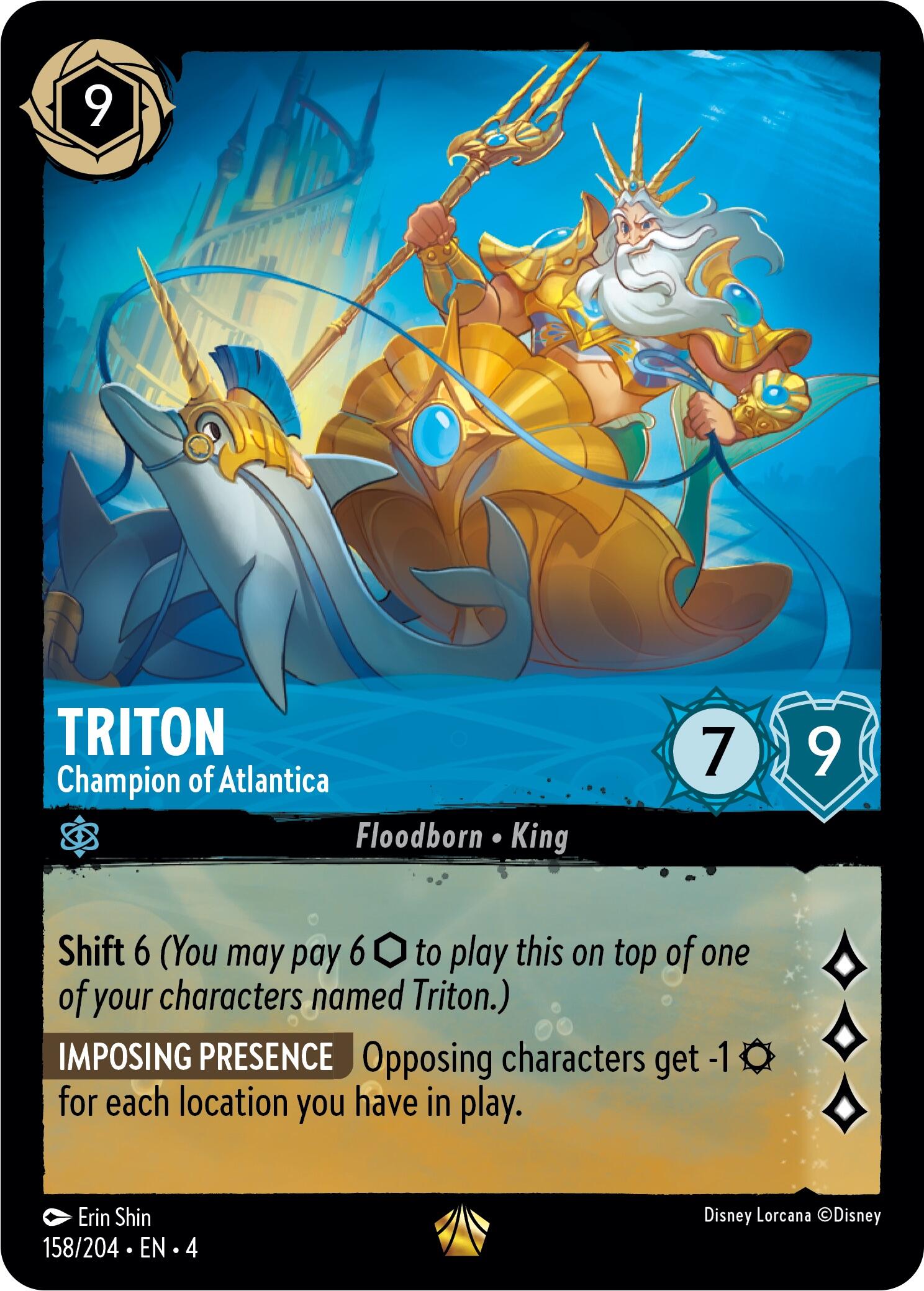 Triton - Champion of Atlantica (158/204) [Ursula's Return] | Fandemonia Ltd