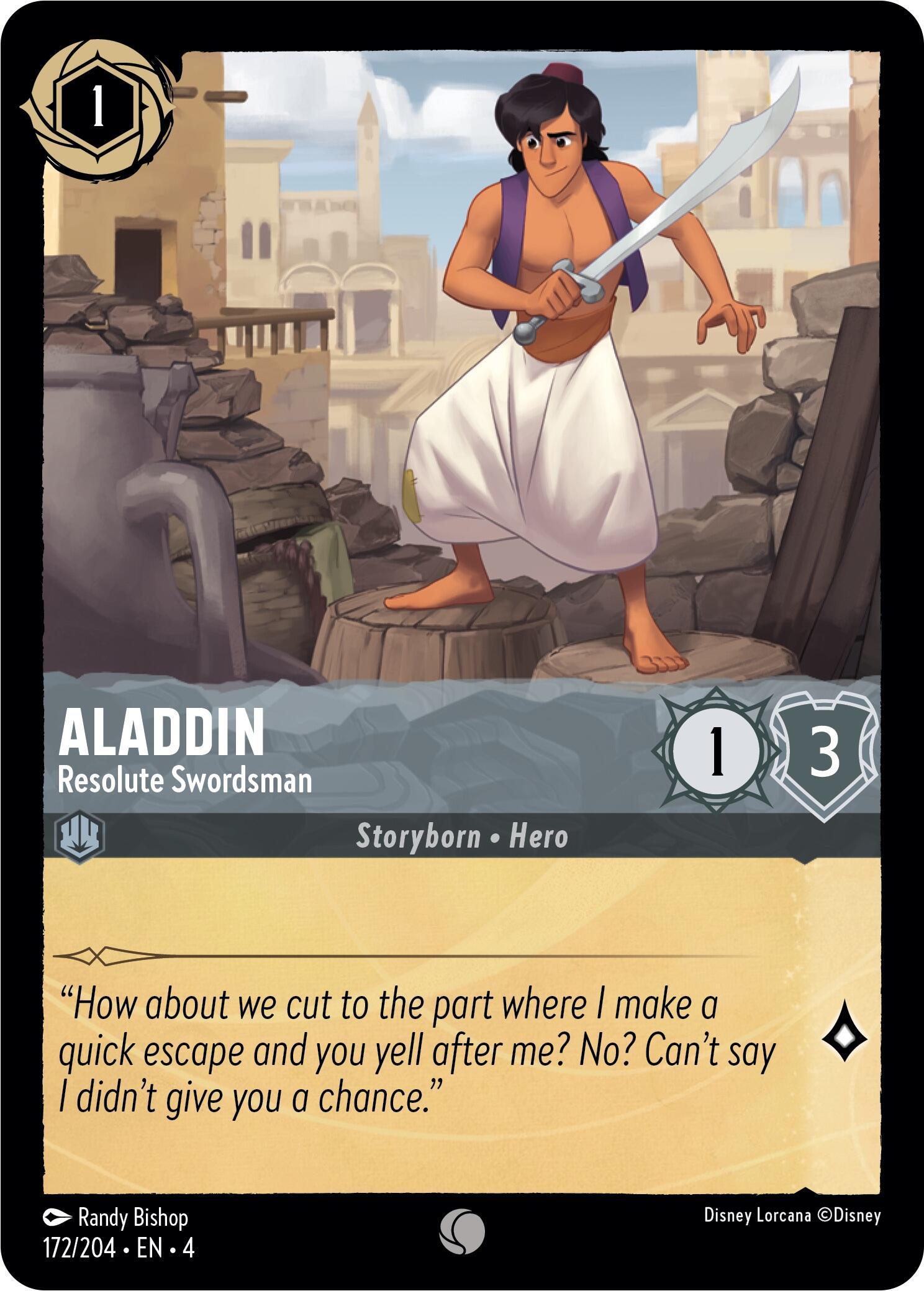 Aladdin - Resolute Swordsman (172/204) [Ursula's Return] | Fandemonia Ltd