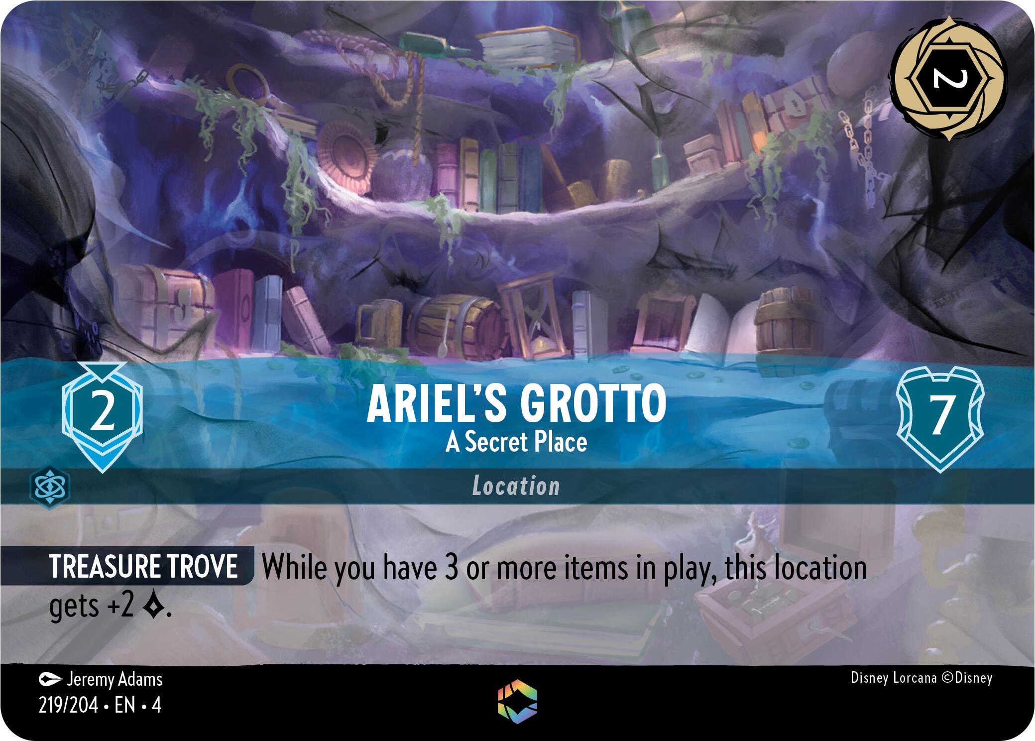 Ariel's Grotto - A Secret Place (Enchanted) (219/204) [Ursula's Return] | Fandemonia Ltd