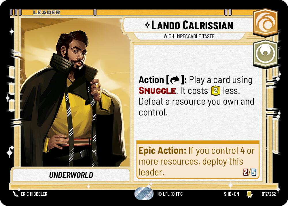 Lando Calrissian - With Impeccable Taste (017/262) (017/262) [Shadows of the Galaxy] | Fandemonia Ltd