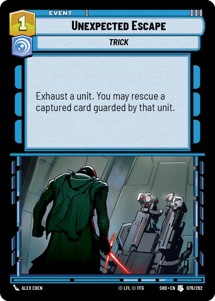 Unexpected Escape (076/262) (076/262) [Shadows of the Galaxy] | Fandemonia Ltd
