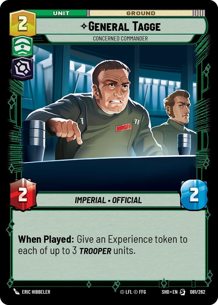 General Tagge - Concerned Commander (081/262) (081/262) [Shadows of the Galaxy] | Fandemonia Ltd