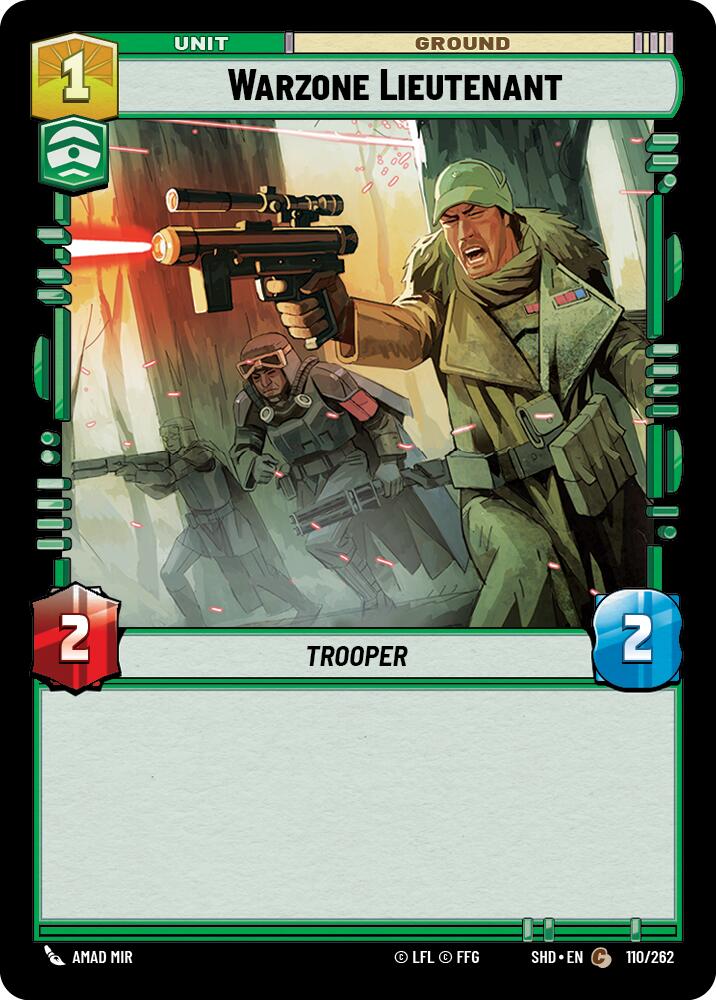 Warzone Lieutenant (110/262) (110/262) [Shadows of the Galaxy] | Fandemonia Ltd
