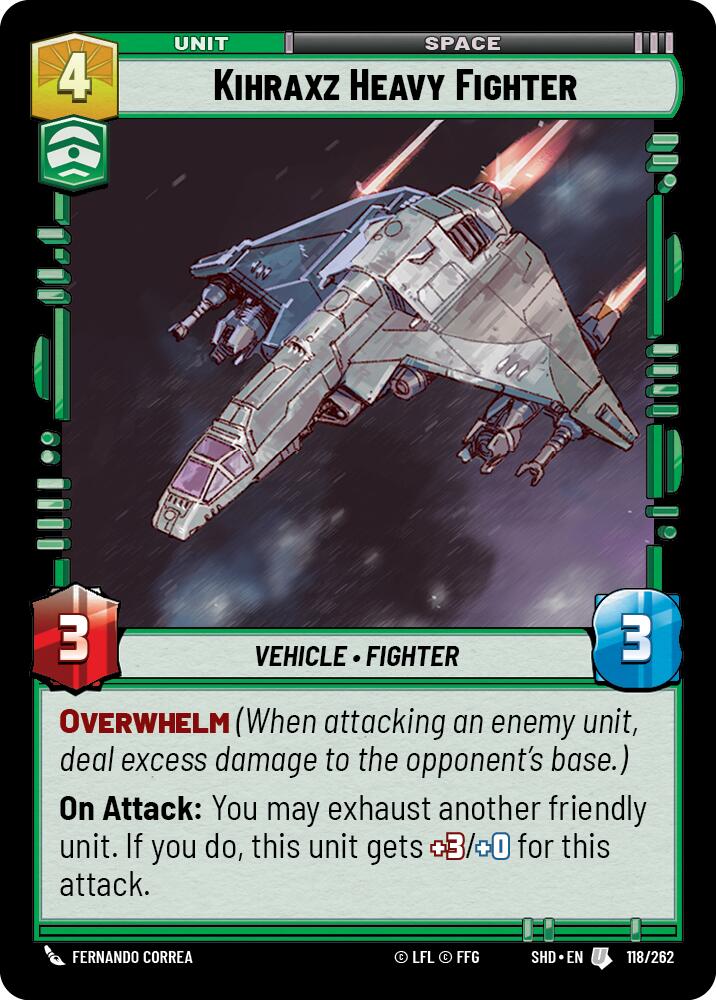 Kihraxz Heavy Fighter (118/262) (118/262) [Shadows of the Galaxy] | Fandemonia Ltd