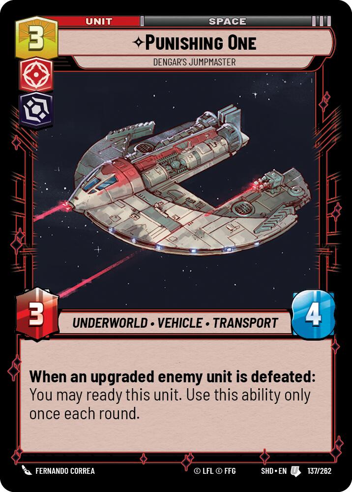 Punishing One - Dengar's Jumpmaster (137/262) (137/262) [Shadows of the Galaxy] | Fandemonia Ltd