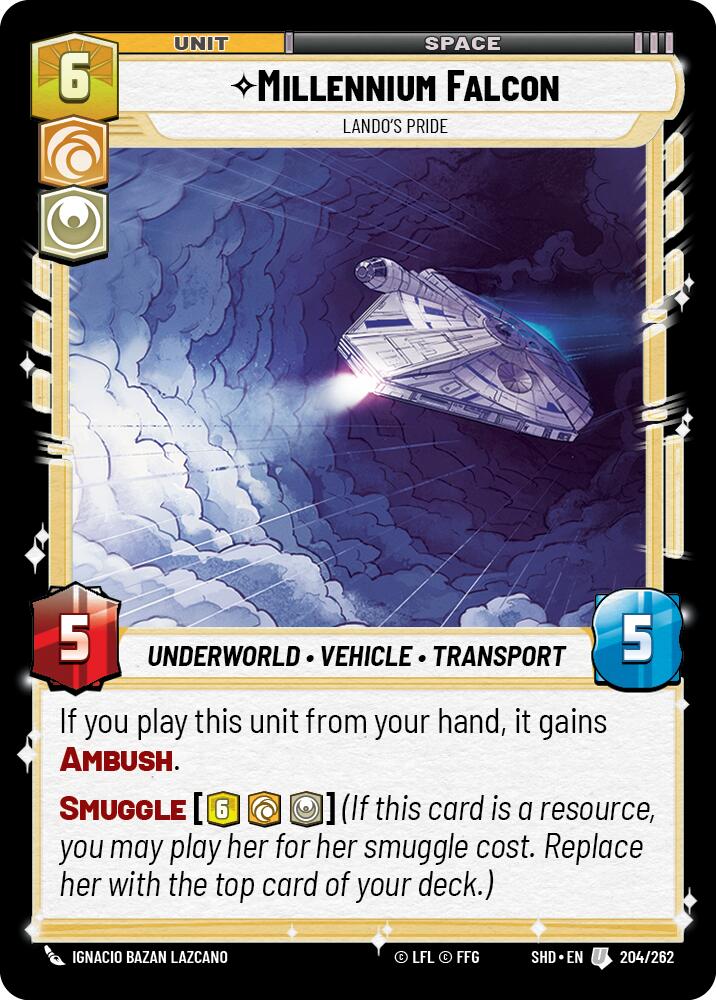 Millennium Falcon - Lando's Pride (204/262) (204/262) [Shadows of the Galaxy] | Fandemonia Ltd