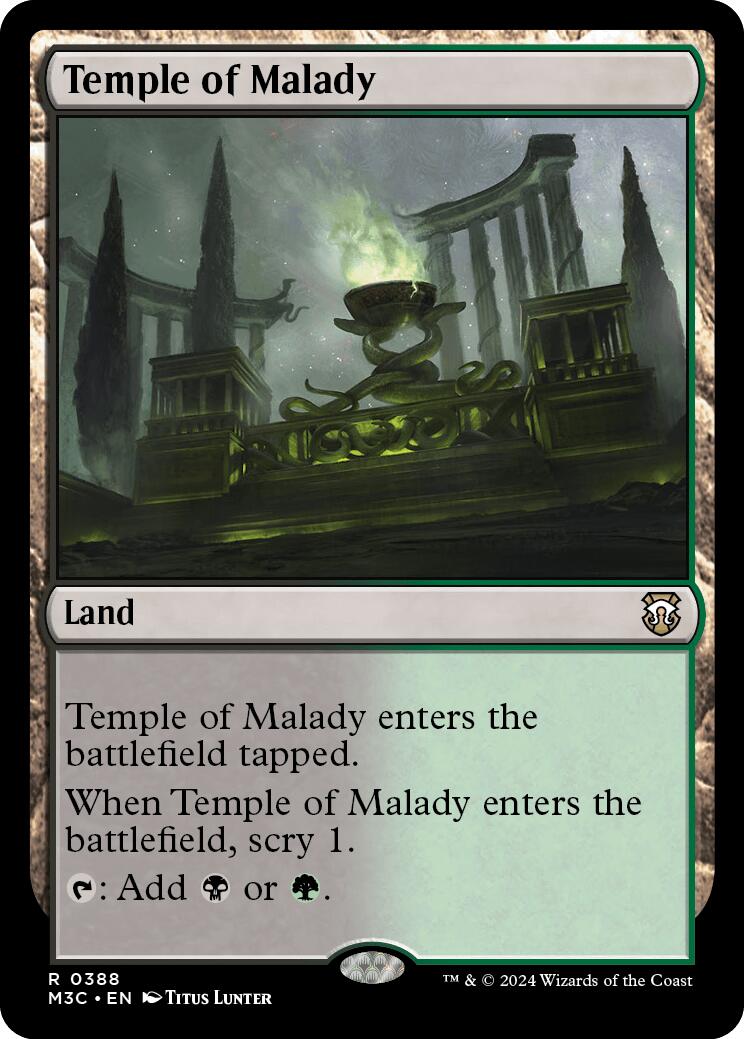 Temple of Malady [Modern Horizons 3 Commander] | Fandemonia Ltd
