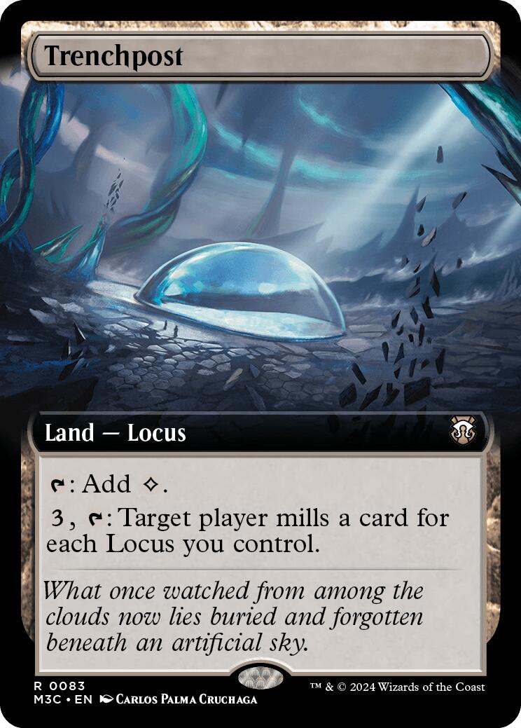 Trenchpost (Extended Art) (Ripple Foil) [Modern Horizons 3 Commander] | Fandemonia Ltd