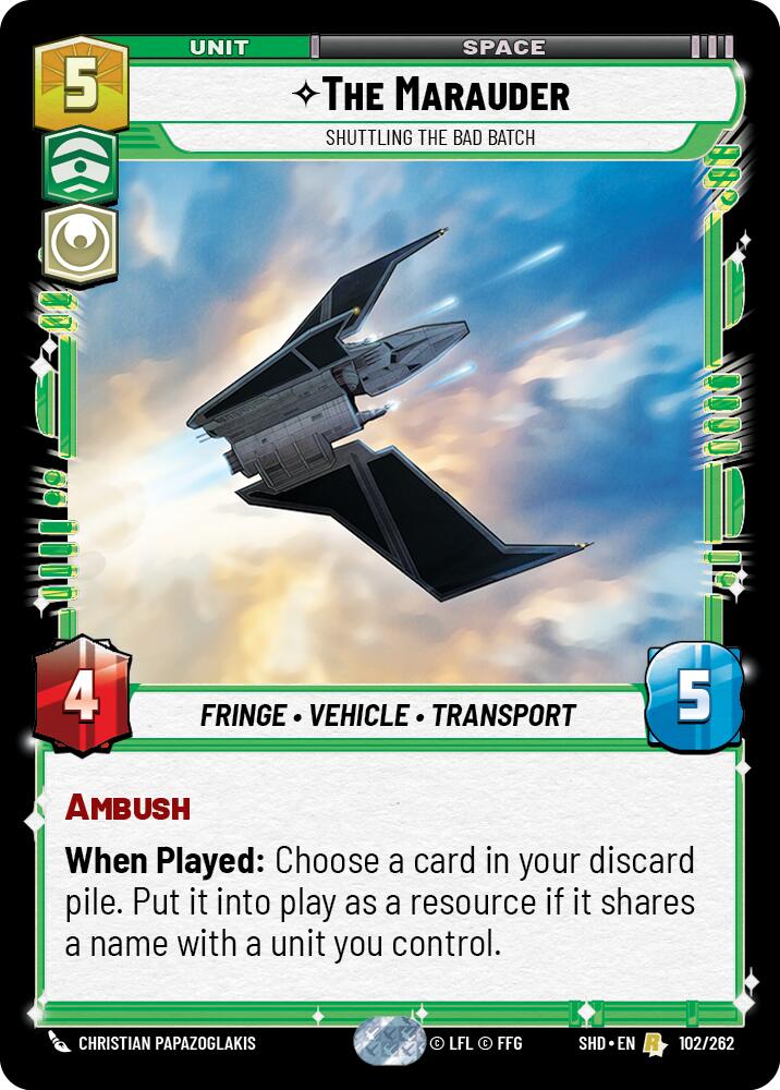 The Marauder - Shuttling the Bad Batch (102/262) (102/262) [Shadows of the Galaxy] | Fandemonia Ltd