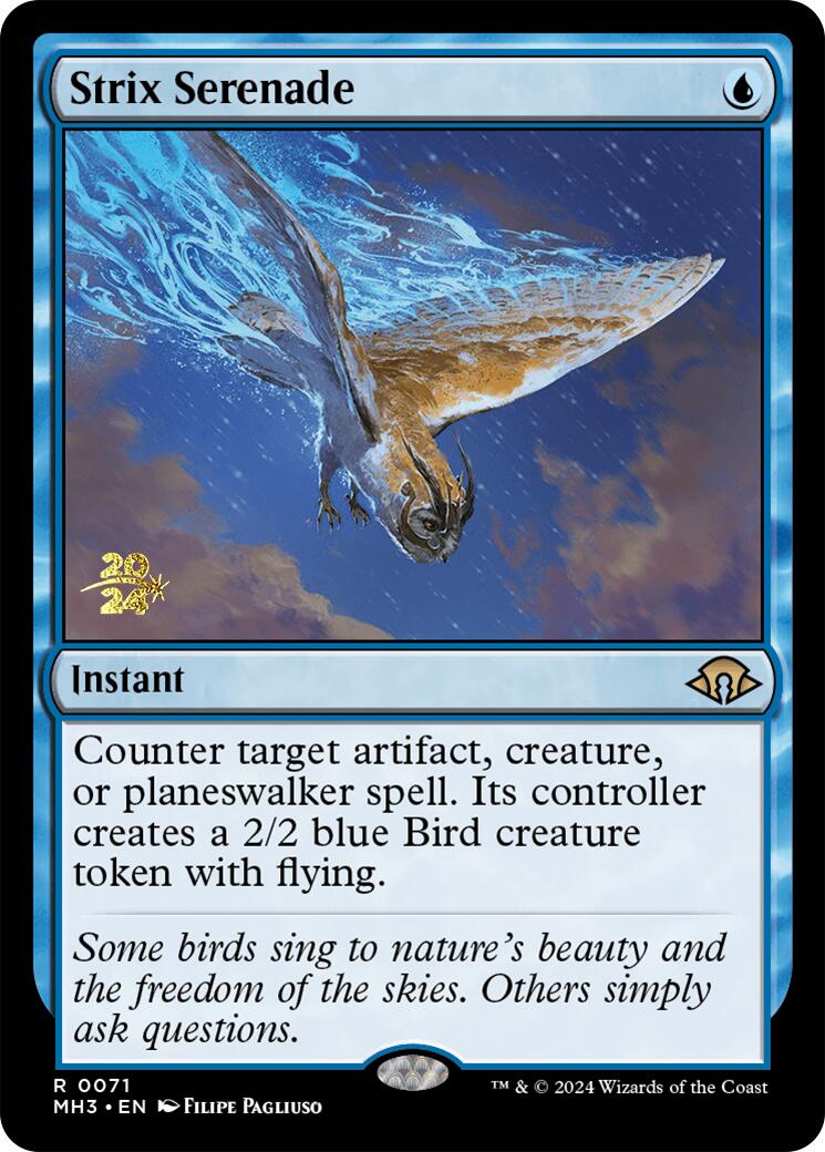 Strix Serenade [Modern Horizons 3 Prerelease Promos] | Fandemonia Ltd