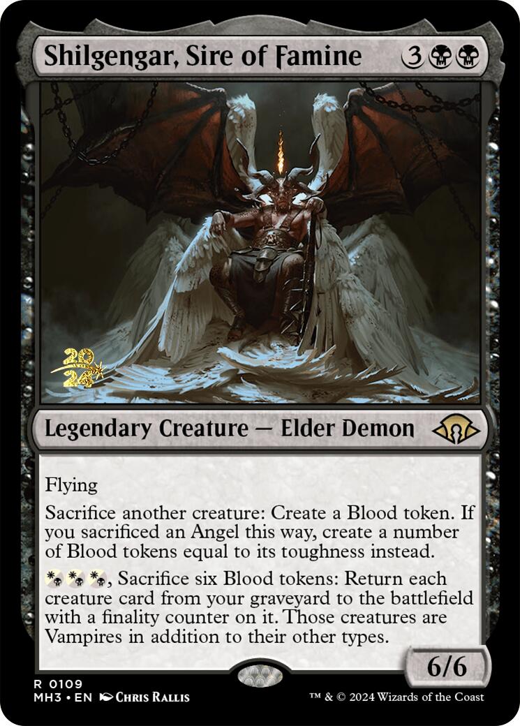 Shilgengar, Sire of Famine [Modern Horizons 3 Prerelease Promos] | Fandemonia Ltd