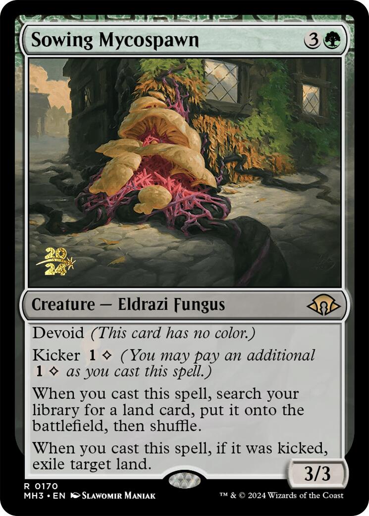 Sowing Mycospawn [Modern Horizons 3 Prerelease Promos] | Fandemonia Ltd