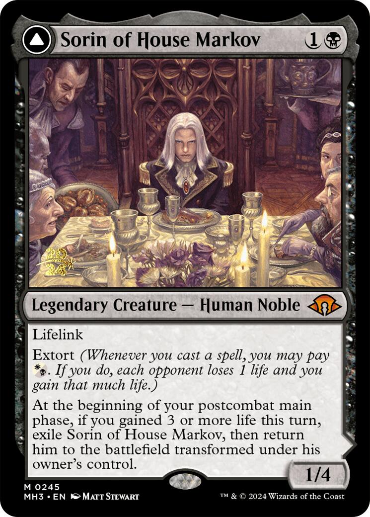 Sorin of House Markov [Modern Horizons 3 Prerelease Promos] | Fandemonia Ltd