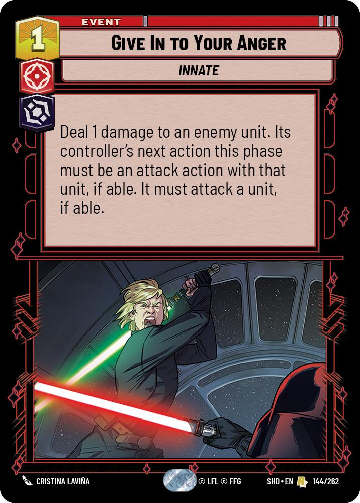 Give In to Your Anger (144/262) (144/262) [Shadows of the Galaxy] | Fandemonia Ltd