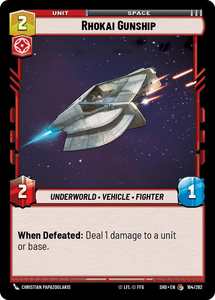 Rhokai Gunship (164/262) (164/262) [Shadows of the Galaxy] | Fandemonia Ltd