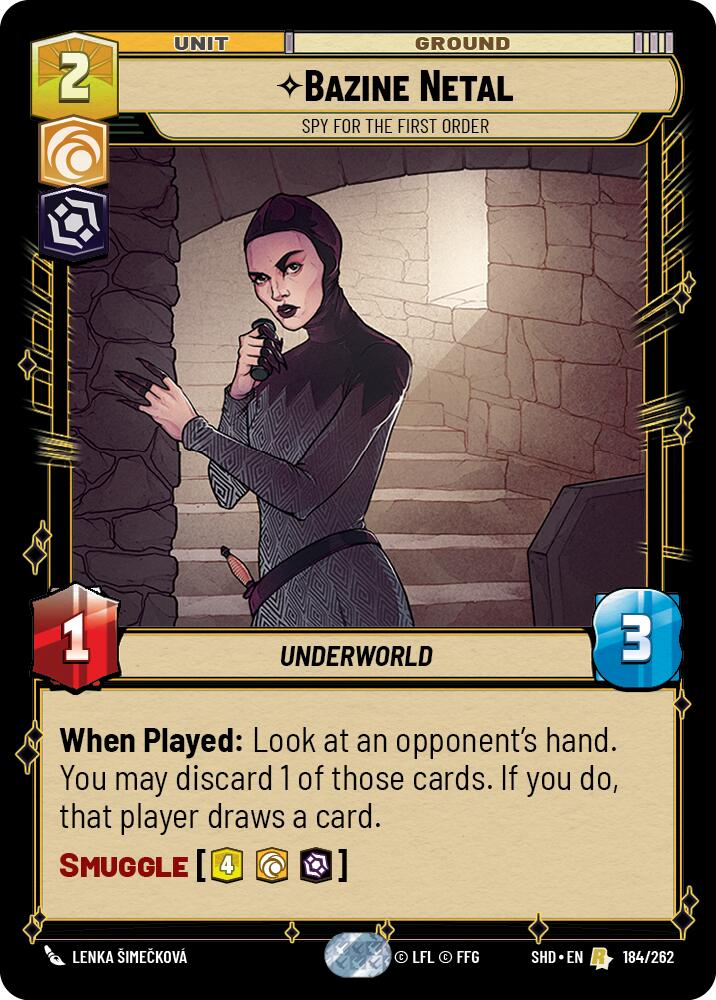 Bazine Netal - Spy for the First Order (184/262) (184/262) [Shadows of the Galaxy] | Fandemonia Ltd