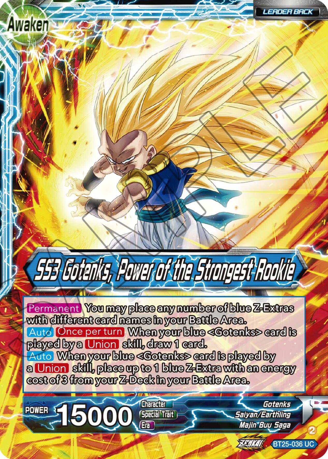 Gotenks // SS3 Gotenks, Power of the Strongest Rookie (BT25-036) [Legend of the Dragon Balls] | Fandemonia Ltd